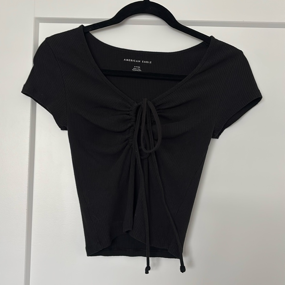 Black crop top